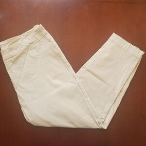 NWT Soft Surroundings Women's Tan Straight Leg/Ankle Pants Size 18P
